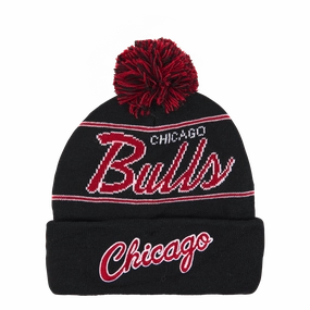 Bulls Script Pom Beanie HWC
