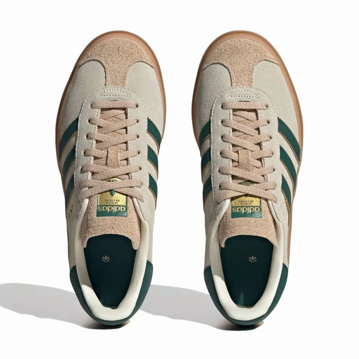 Wmns Gazelle Bold 'Cream White Collegiate Green'
