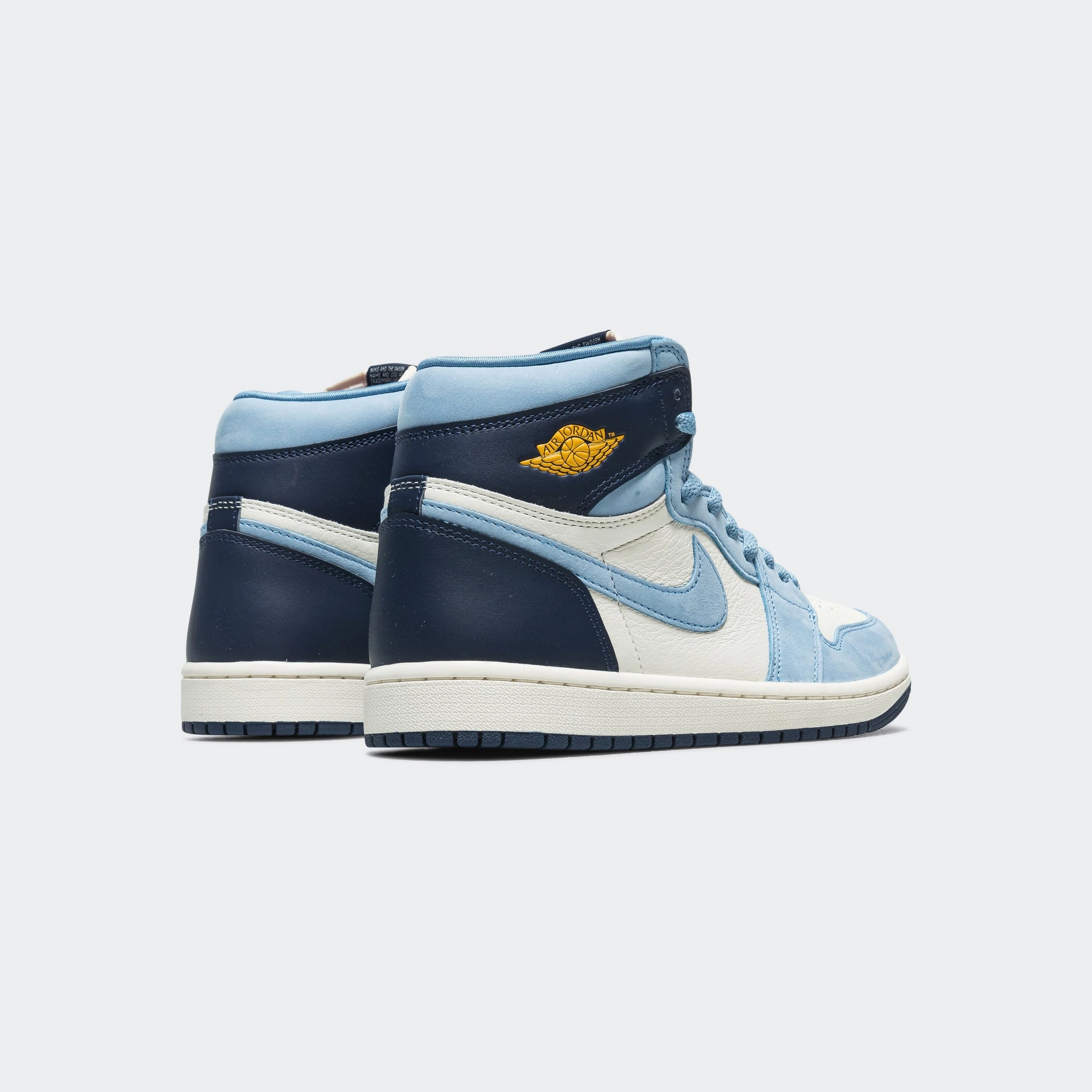 Womens Air Jordan 1 Retro High OG - University Blue/University Gold-Sail