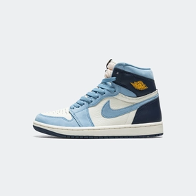 Womens Air Jordan 1 Retro High OG - University Blue/University Gold-Sail